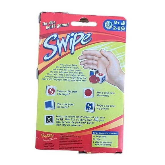 Fundex Swipe The Dice Heist Game - 2004 Brand New/Sealed - Picture 2 of 2